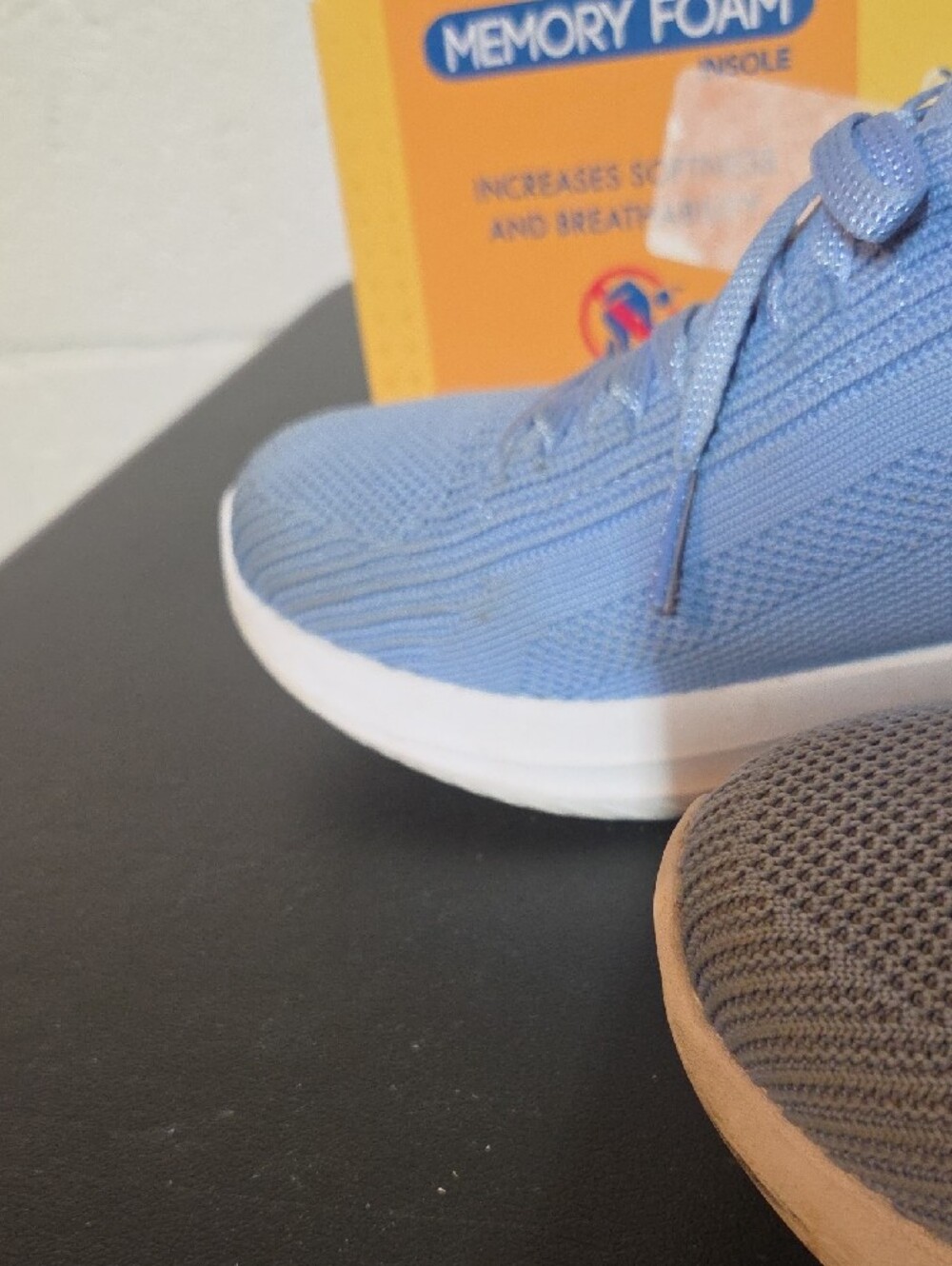 Skechers Women's Periwinkle Knit Slip-On Athletic Sneakers - Picture 9 of 10
